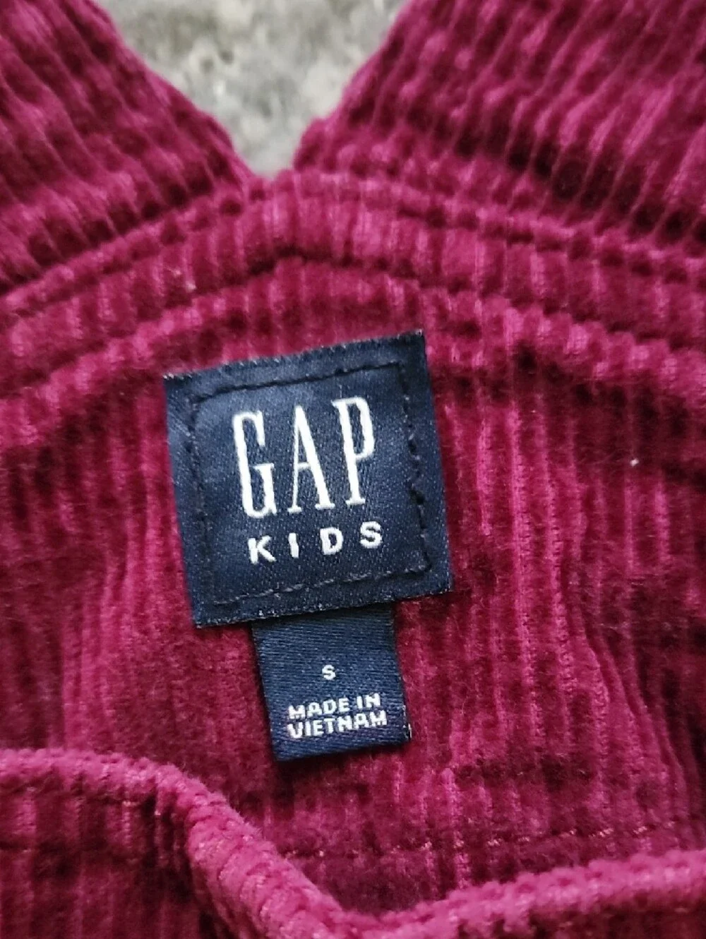 GAP Kids Plum Purple Corduroy Overall Salopette Skirt Sz S EUC Overall Dress